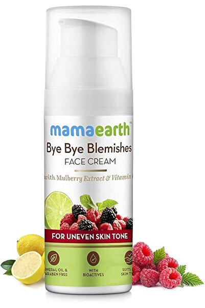 Mamaearth كريم الوجه باي باي بلميشيز لإزالة العيوب |   مع خلاصة التوت وفيتامي...