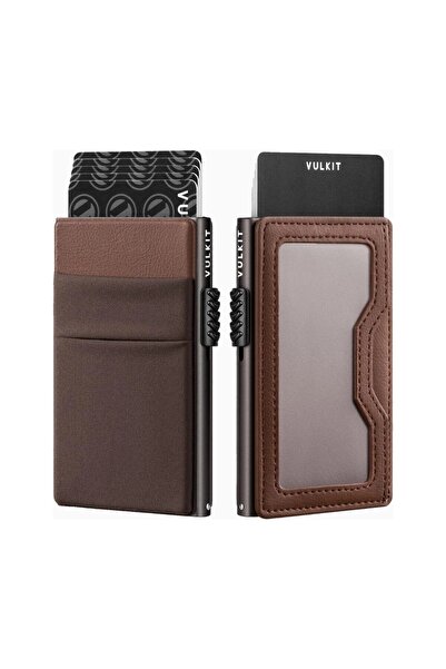 VULKIT Rfid Protected Unisex Card Holder Wallet with Edc Compartment