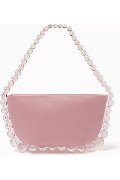 0711 TBILISI Leia Satin Shoulder Bag Acrylic Beaded Luxury and Elegant Design