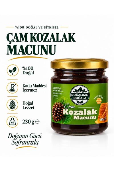 Doğaldan Doğala Çam Kozalak Macunu Doğal Propolisli 230 Gr