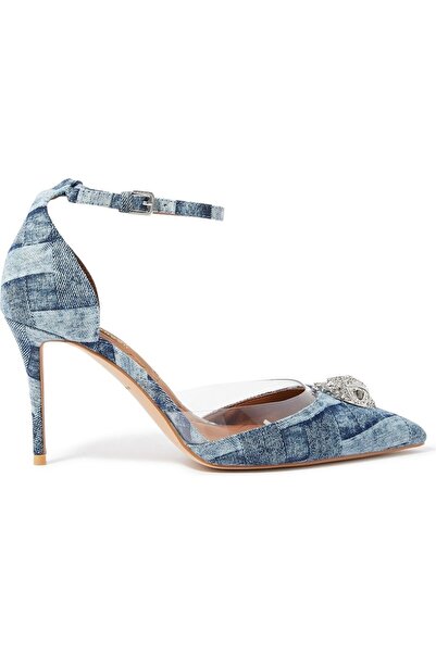 Kurt Geiger Belgravia D'Orsay 90 High Heels - Navy Blue