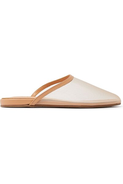 Ancient Greek Beige Colored Women's Flat Slippers