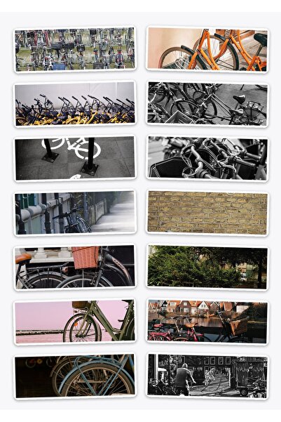 OEM Pachet Stickere Biciclete, 14 autocolante cu tematica ciclistica, reziste...