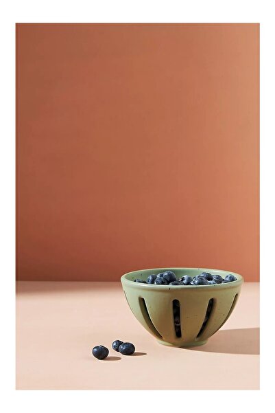 Anthropologie وعاء سيراميك من الحجر المزخرف يدويًا من كوتيدج بيري