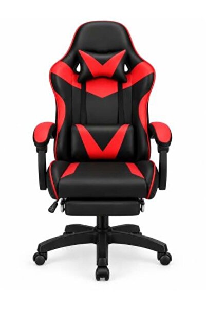 TEAKAURA Professional leather gaming chair with footrest