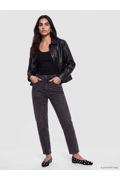 LC Waikiki Γυναικεία τζιν σε γραμμή Mom Fit