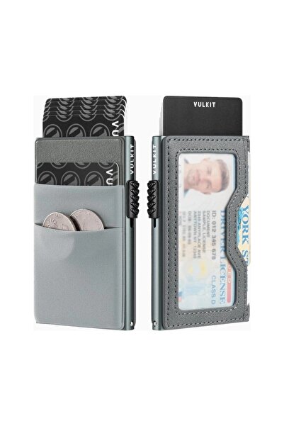 VULKIT Rfid Protected Unisex Card Holder Wallet with Edc Compartment