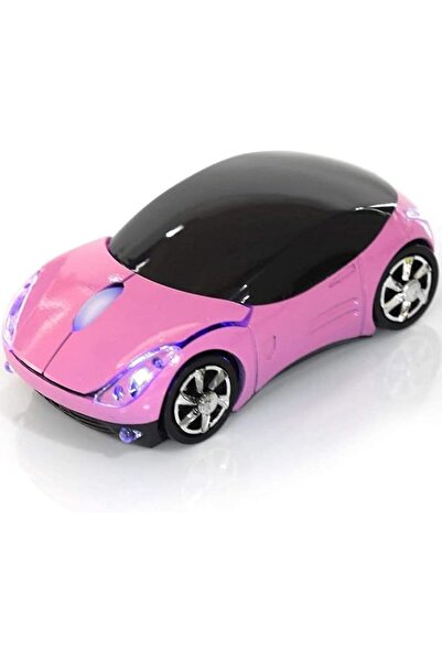 Tazweeq Pink Wireless Car Mouse - 2.4G Wireless with USB Receiver, Portable O...