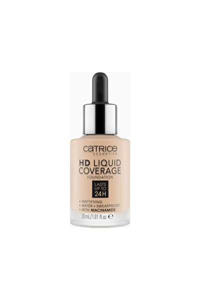 Catrice HD Liquid Coverage Fondöten 30 ml Yüksek Kapatıcılık ve Doğal Görünüm