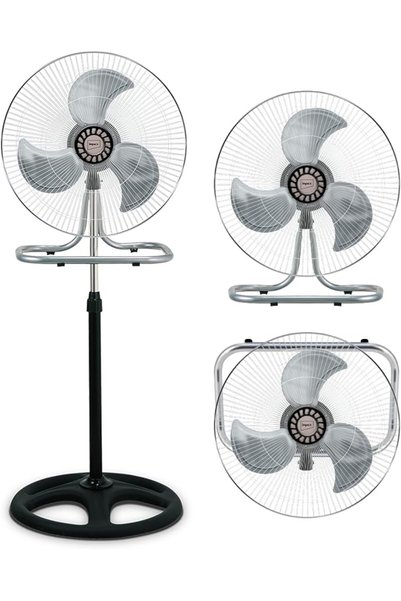 Global Impex Impex 18 Inch 3-in-1 Stand Fan | Convertible-Wall/Table/Stand Fa...