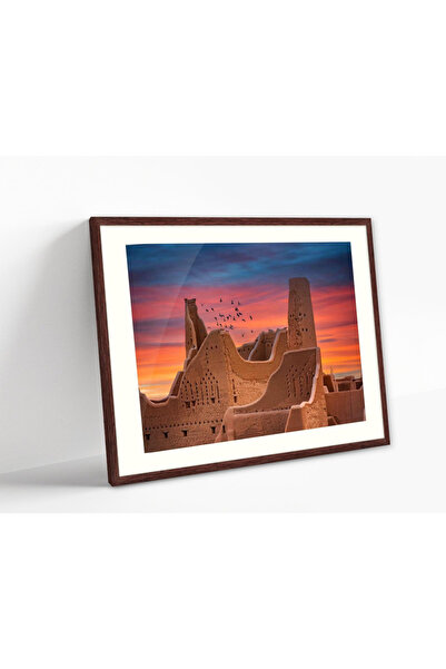 ALAYRA International Diriyah Heritage Architecture Art (40x60 cm) With Outer ...