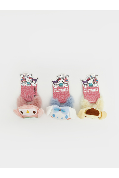 LC Waikiki Elastic de păr din pluș licențiat Hello Kitty, pachet de 3
