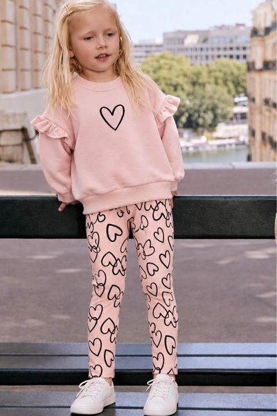 daisydolly Kız Çocuk Kaşkorse Taytlı Şardonsuz Takım