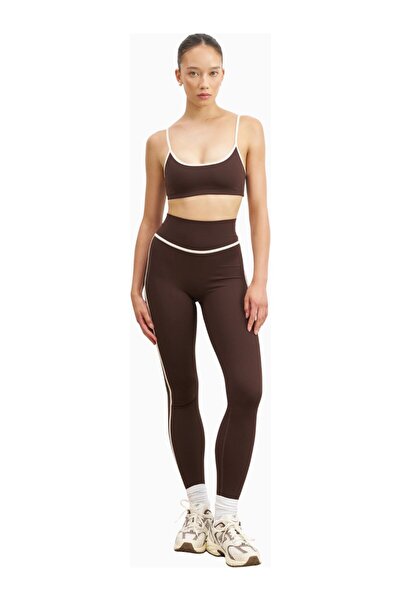 BECAUSE OF ALICE Base Contrast Trim Leggings High Waist Shaping Women's Leggings