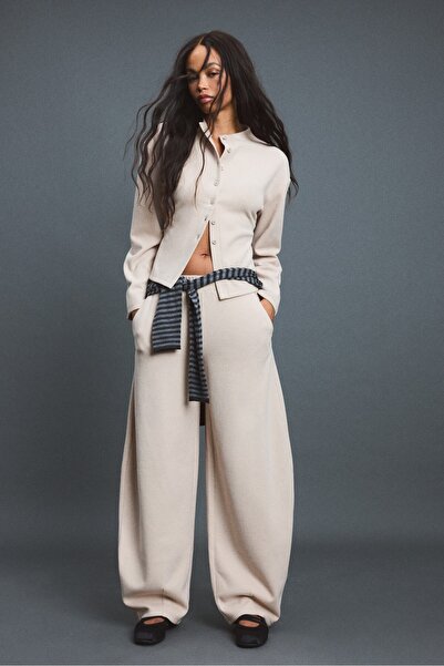Stradivarius Yumuşak dokulu barrel jogger pantolon