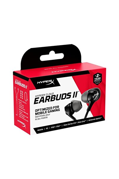 HyperX Cloud Earbuds 2 Kablolu Oyuncu Kulaklığı Siyah Mobile/PC/PS5/Ps4/Xbox/...