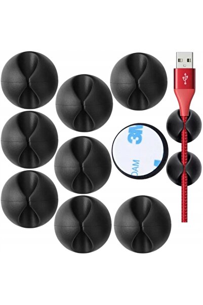 BLASHORN Organizator Cabluri tip Cable Drop, Suport Autoadeziv cu Bandă 3M Pe...