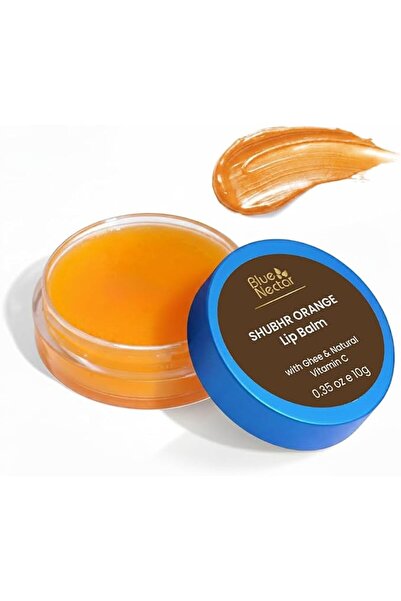 Blue Nectar Shubhr Orange Lip Balm & Gloss with Ghee And Natural Vitamin C fo...