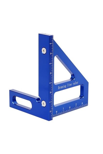 GENERAL Imperial 3D Multi-Angle Measuring Ruler,45/90 Degree Aluminum Alloy W...