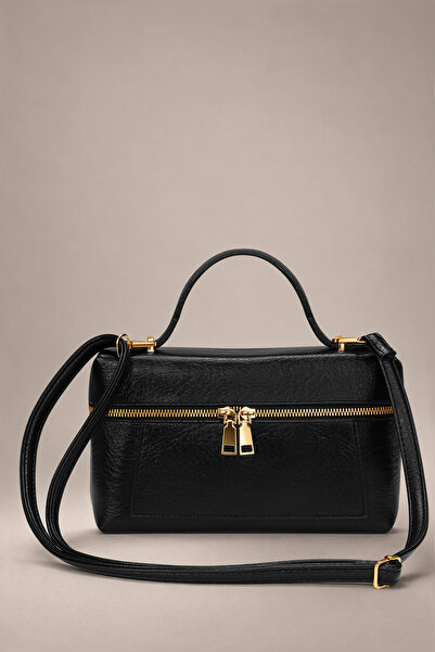 Housebags Kutu Form Black Crossbody Women's Hand and Shoulder Bag Ref.8392093