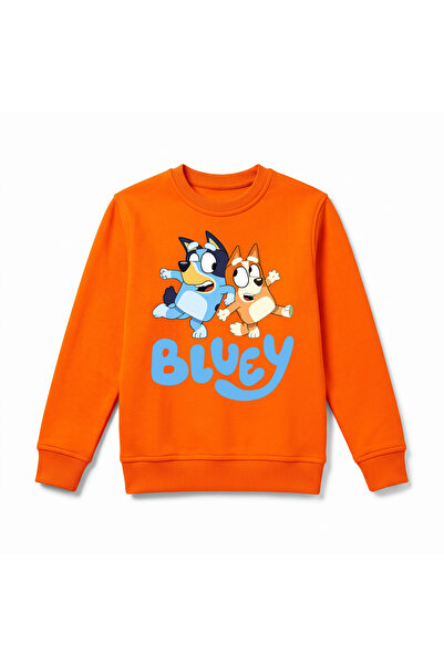 URBANTRENDSTORE Bluey Printed Children's Premium Winter Sweatshirt Soft Shiny...