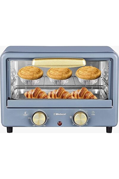 Belaco BTO-1010L Retro look Mini 10L Toaster Oven Tabletop Cooking Baking Por...
