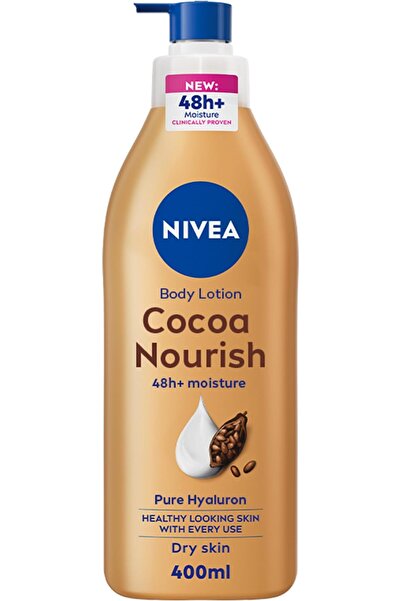 Nivea Body Lotion for Dry Skin, Cocoa Butter with 100% Pure Hyaluron, 48H Dee...