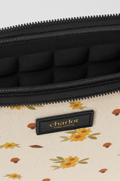 Housebags حقيبة كمبيوتر محمول مقاس 13-15.6 بوصة بنمط المرجان من كورال كوست - غطاء كمبيوتر مع طبقة داخلية واقية مبطنة