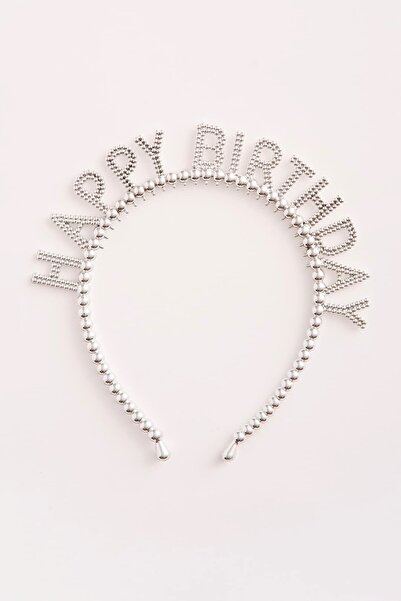 Banamio Boncuk Görünümlü Happy Birthday Yazılı Doğum Günü Tacı