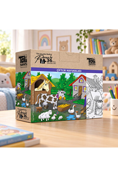 Çiftlik Hayvanları - 36 Parça Puzzle