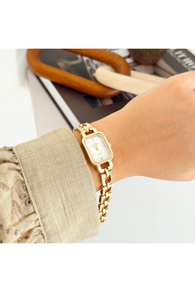 Boise Atelier Vivien Gold-White Watch |   Clock