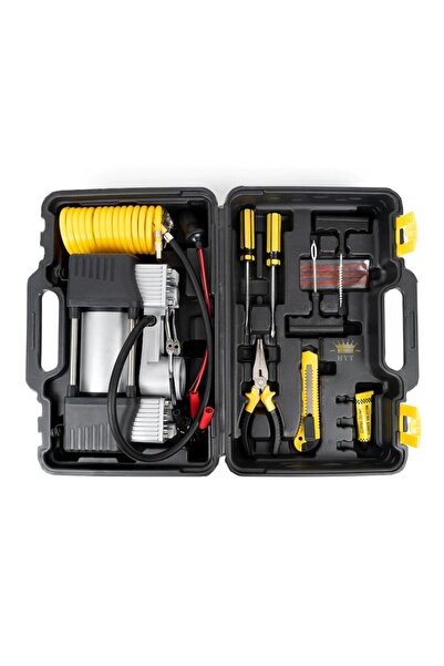 odjas Trusa De Urgenta Pentru Pana, HYT ®, Compresor 12 V, 40 L/Min, 7 Acceso...