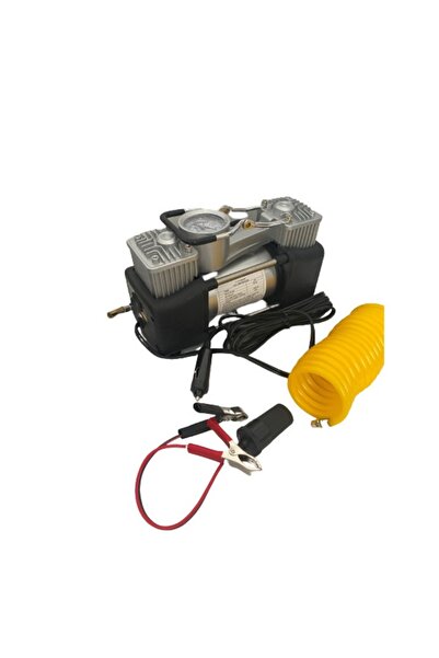 odjas Compresor auto 2 cilindri, 13.8 V, 85 l/min cu manometru, Metalic