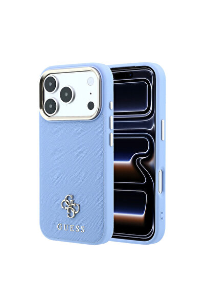 Guess iPhone 18 Pro Kılıf Lisanslı M-safeli Klasik Yazı ve 4G Logolu PU Saffi...