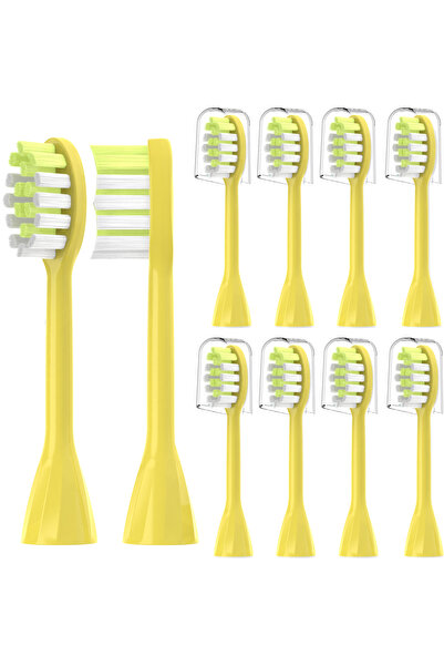 Choice 8pcs Yellow 4/6/8Pack Replacement Toothbrush Heads Compatible with Phi...