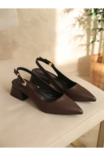 Zerenyus Zrct5 - Exclusive 5cm Pointed Toe Heeled Shoes Brown