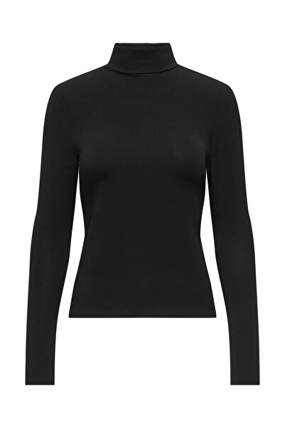 ONLY Onlglamour Soft Textured Blouse L/S Roll-Neck Top Jrs Noos