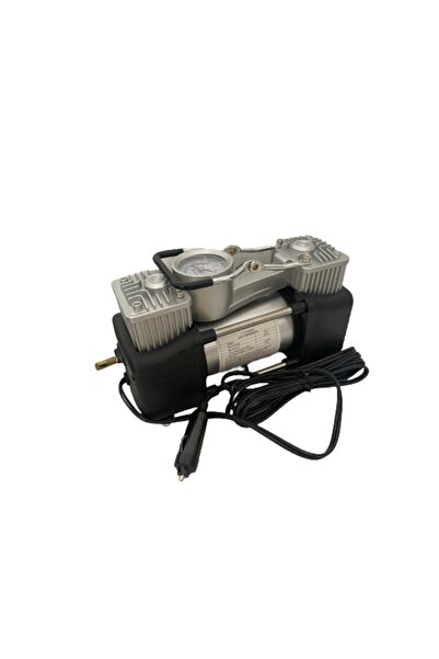 odjas Compresor auto 2 cilindri, 13.8 V, 85 l/min cu manometru, Metalic