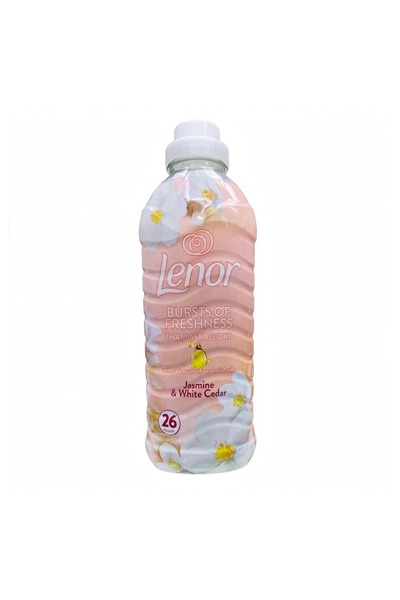 lenor Jasmine & White Cedar Fabric Conditioner 858ml, Long-Lasting Softener f...