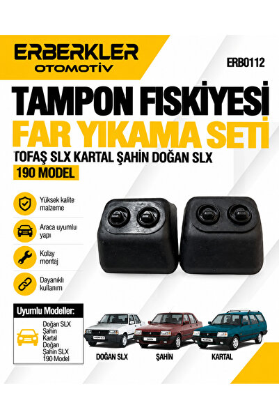 ERBERKLER Tofaş Slx Tampon Fıskiyesi Far Yıkama Seti Kartal Şahin Doğan Slx 1...