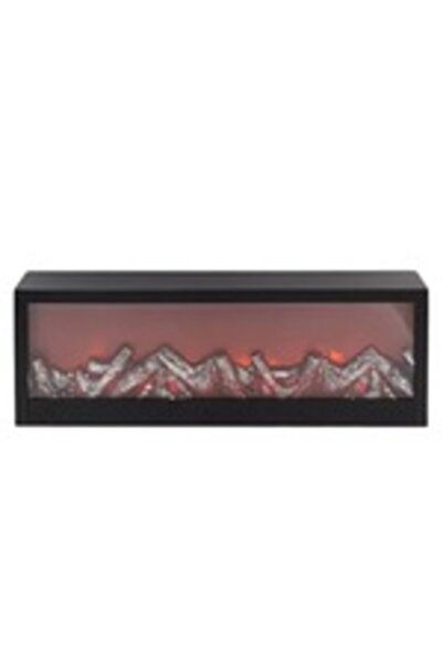 odjas Felinar decorativ cu iluminare si design semineu cu lumini si aspect de...