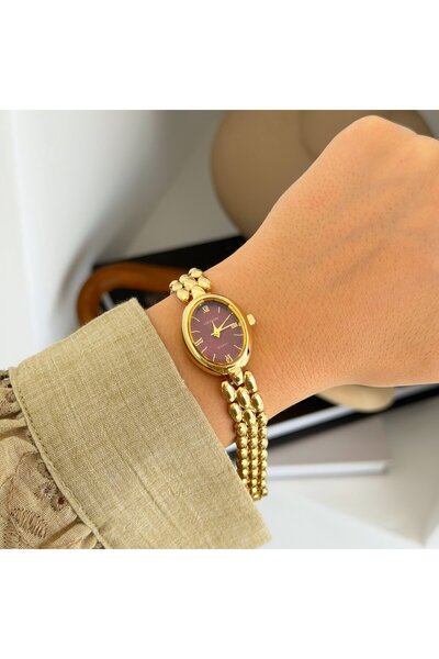 Boise Atelier Capuci Gold-Red Watch | Saat