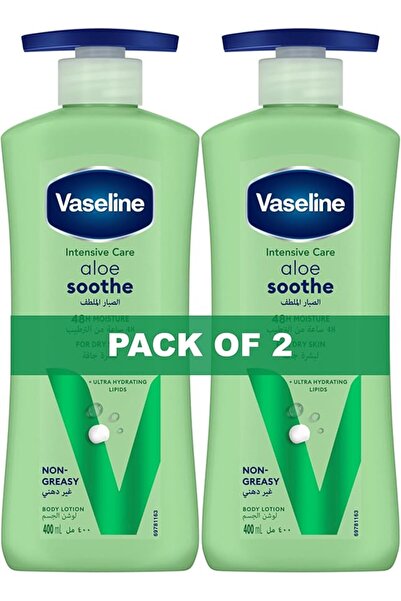 vaseline gluta glow لوشن فازلين ألو سوث للجسم 2 × 400 مل