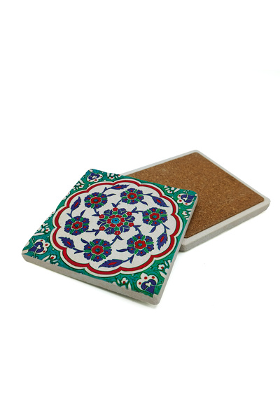 Sadrazam قاعدة أكواب من الحجر الطبيعي مطبوعة بنمط بلاط العثماني (مسجد مسيح مح...