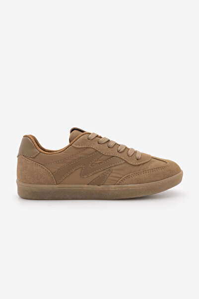 Marjin Kadın Sneaker Bağcıklı Spor Ayakkabı Starse Taba