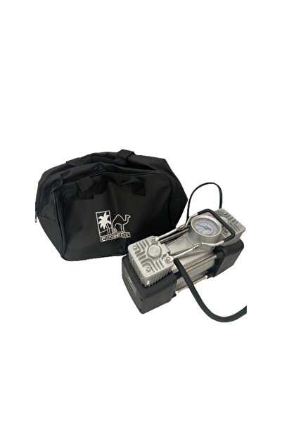 odjas Compresor auto 2 cilindri, 13.8 V, 85 l/min cu manometru, Metalic
