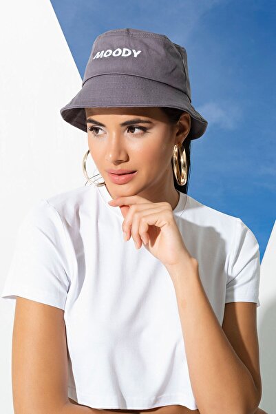 tuo picco Moody Embroidered Safari Gray Hat