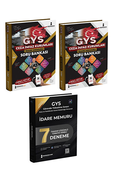 Memurevi Yayınları CTE 2027 İdare Memurluğu 2 Cilt Akıllı ve Canlı Soru Banka...