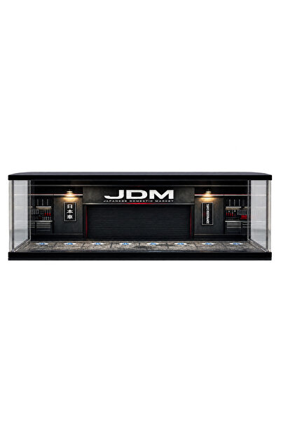 HOT WHEELS Diecast Toyblox ''JDM'' Diorama Garaj 1/64 Ölçek 8 Araçlık, LED Iş...
