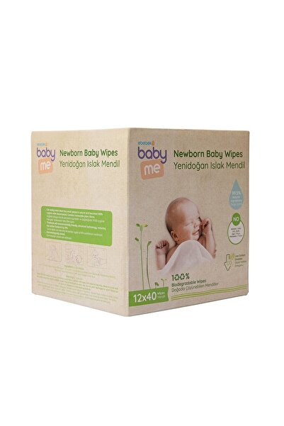 Baby&Me baby me Yenidoğan Islak Mendil 12x40 Adet Çözünebilir